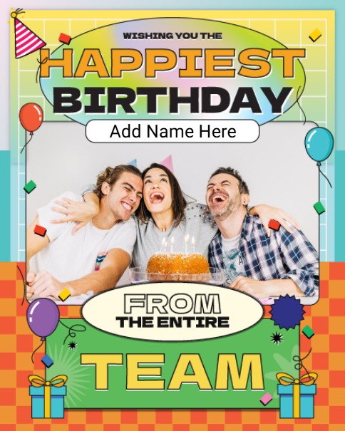 Playful Party Energy online Birthday Card