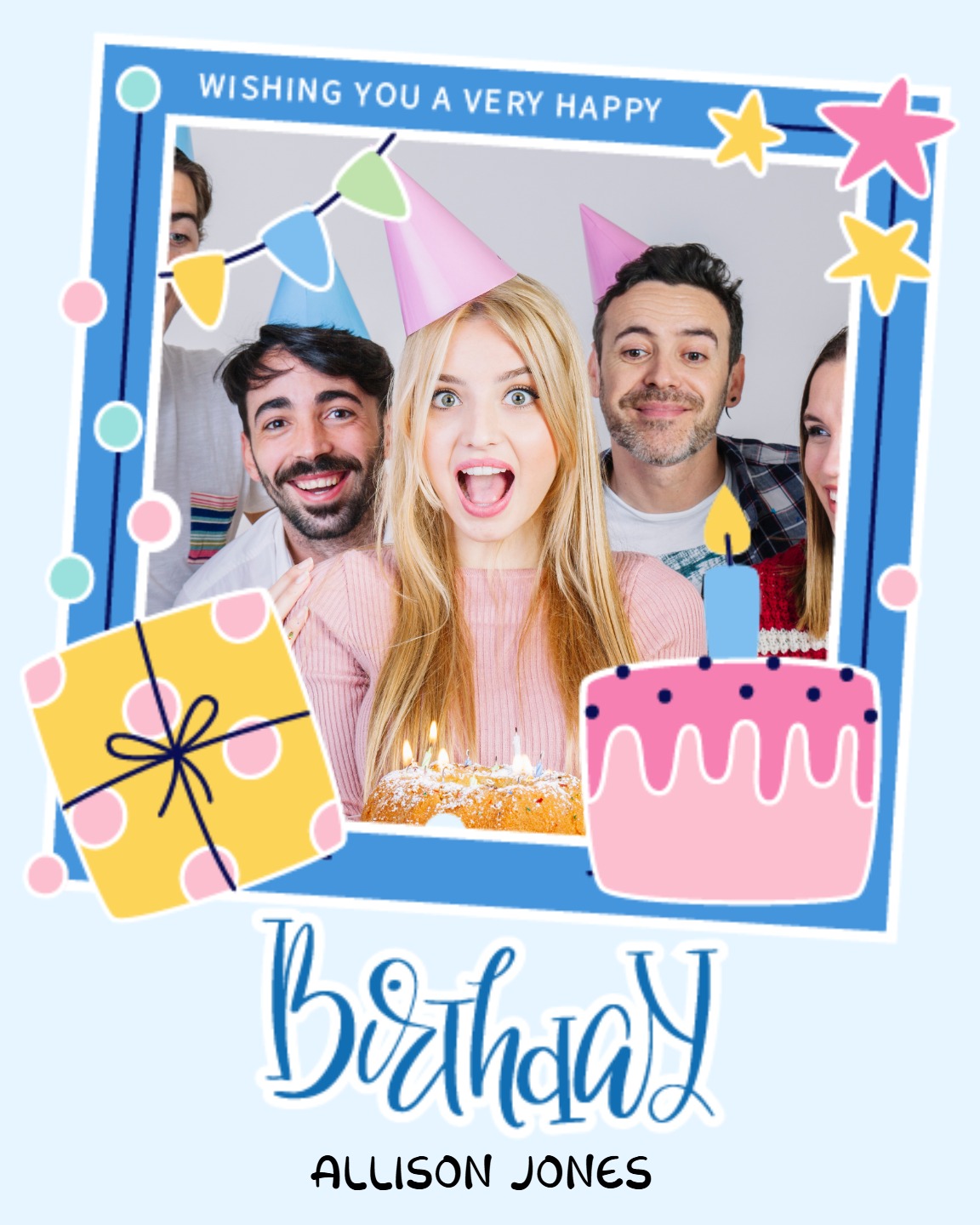 Gift-cake online Birthday Card