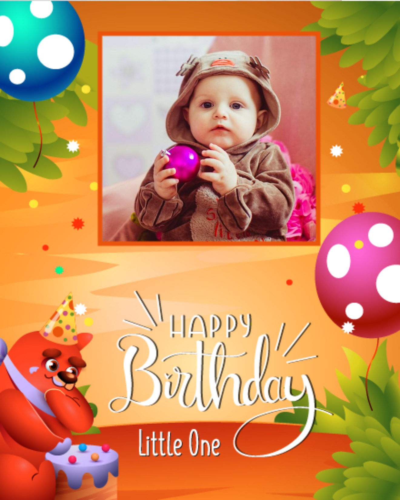 Little One online Kids Birthday Card